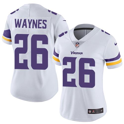 Women 2019 Minnesota Vikings #26 Waynes white Nike Vapor Untouchable Limited NFL Jersey